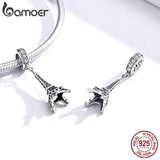 925 Sterling Silver Eiffel Tower Pendant Charm for Bracelet or Necklace