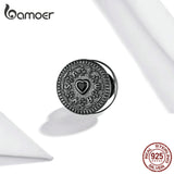 925 Silver Biscuit Charm for Bracelet - Women Silver Jewelry