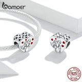 925 Silver Sweet Time Charm Bracelet Bangle DIY Jewelry BSC358