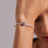 925 Silver Sweet Time Charm Bracelet Bangle DIY Jewelry BSC358