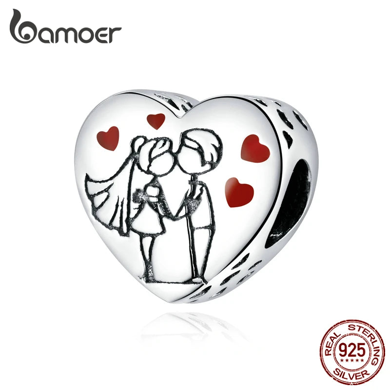 925 Silver Sweet Time Charm Bracelet Bangle DIY Jewelry BSC358