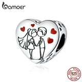925 Silver Sweet Time Charm Bracelet Bangle DIY Jewelry BSC358