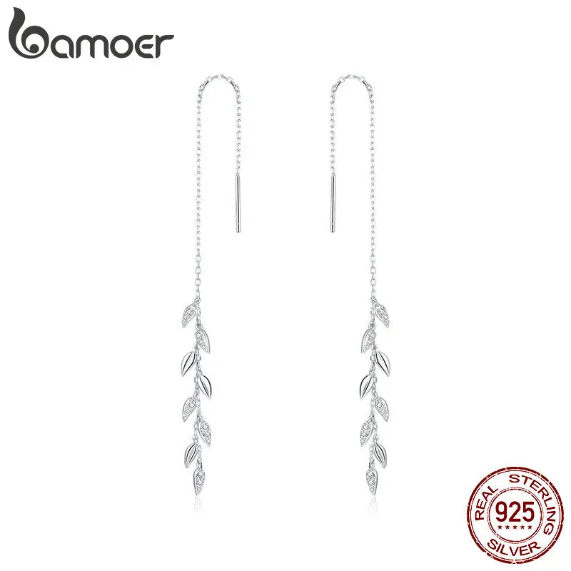 925 Silver Enamel Wheat Ears Stud Earrings for Girl BSE447