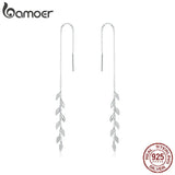 925 Silver Enamel Wheat Ears Stud Earrings for Girl BSE447