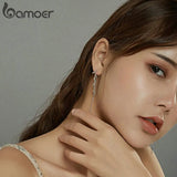 925 Silver Enamel Wheat Ears Stud Earrings for Girl BSE447