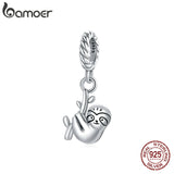 925 Sterling Silver Sloth Charm for Bracelet & Necklaces DIY