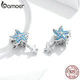 925 Silver Starfish Pendant Charm for Women Bracelet DIY