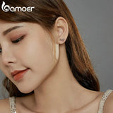 925 Silver Puppy Stud Earrings Plated Platinum Women Silver Jewelry