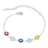 925 Sterling Silver Guardian Eye Bracelet for Women SCB218