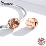 925 Silver Secret Garden Charm for Beads Bracelet DIY Jewelry BSC389