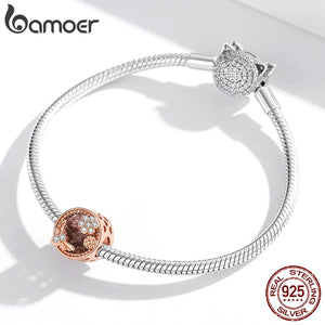 925 Silver Secret Garden Charm for Beads Bracelet DIY Jewelry BSC389