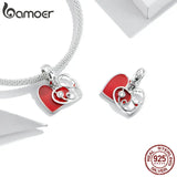 925 Silver Stethoscope Heart Charm for Bracelet Necklace