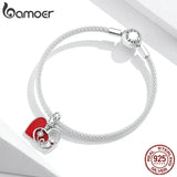 925 Silver Stethoscope Heart Charm for Bracelet Necklace