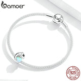 Opal 925 Silver Charm for Women Jewelry Making