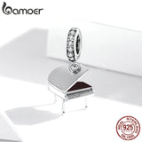 Grand Piano Bracelet 925 Sterling Silver Women Jewelry DIY