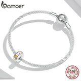 Colorful Paw Clip Stopper 925 Sterling Silver Charm Bead for Bracelet