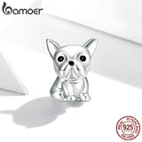 925 Silver Bulldog Metal Bead for Women Jewelry Making