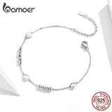 Daisy Flower Chain Bracelet 925 Sterling Silver Women Girl Accessory