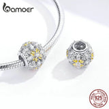 Enamel Flower Round Beads for Women Jewelry Making