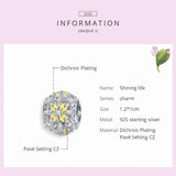 Enamel Flower Round Beads for Women Jewelry Making