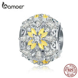 Enamel Flower Round Beads for Women Jewelry Making