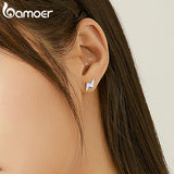 Opal Lightning Stud Earrings Sterling Silver 925
