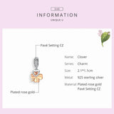 Lucky Clover Charm for Snake Bracelets