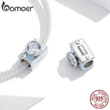 925 Sterling Silver Enamel Camera Charm for Bracelet
