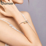 925 Silver Sunflower Cuff Bangle Bracelet for Women BSB045