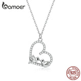 925 Silver Loving Bird Pendant Necklace for Women