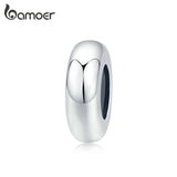 925 Sterling Silver Minimalist Stopper Charm for Bracelet