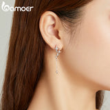 925 Sterling Silver Starry Earrings Hypoallergenic Orecchini BSE461