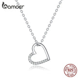 925 Silver Shape of Love Necklace for Women SCN347
