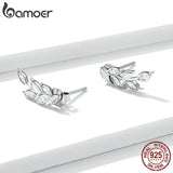 925 Silver Wheat Earrings Studs for Women BSE415