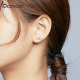 925 Silver Wheat Earrings Studs for Women BSE415