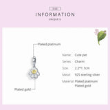 925 Silver Dog Paw Pendant Charm for Bracelet & Bangle