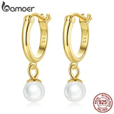 Sterling Silver Star Zircon Cross Drop Earrings