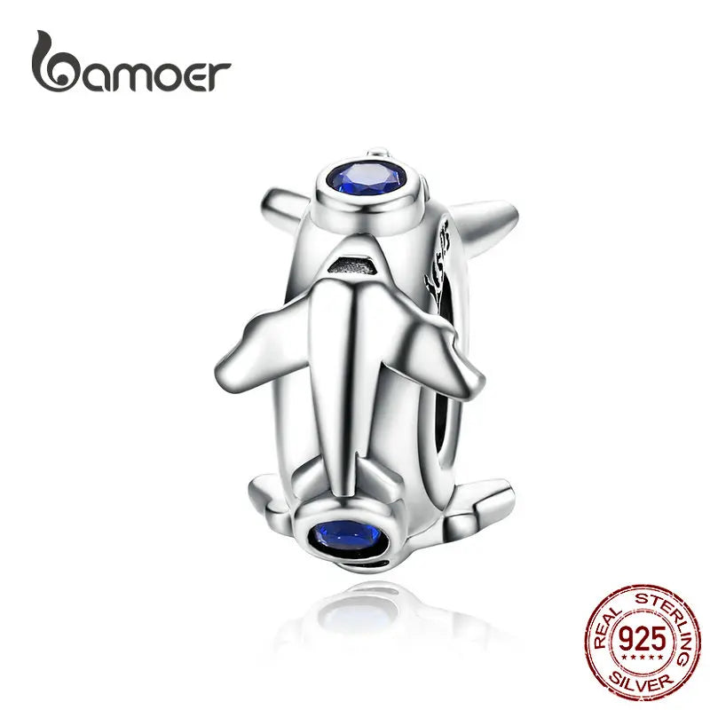 Jet Plane Spacer Stopper with Silicone Charm