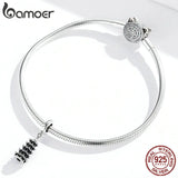 925 Silver Pagoda Tower Pendant Charm for Jewelry