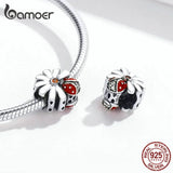 Ladybug & Daisy 925 Sterling Silver Charm Bracelet DIY Jewelry SCC1276