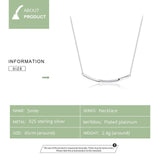 Clear Wave CZ Choker Necklace Silver 925
