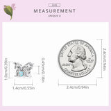 Opal Butterfly Charm 925 Silver Beads Bracelet Bangle Jewelry Gift