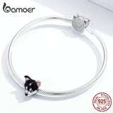Puppy Dog Beads Charm for 3mm Snake Bracelet 925 Sterling Silver