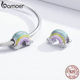 925 Sterling Silver Rainbow Beads Charm for Bracelet & Bangle