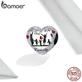 925 Silver Thanksgiving Family Charm for Bracelet DIY SCC1634