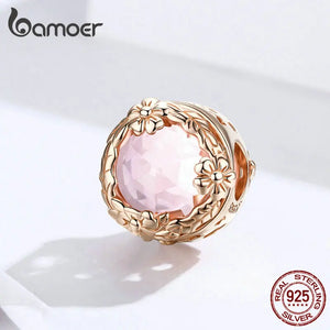 Rose Butterfly Flower Garden Metal Beads for Bracelet Charm Jewelry