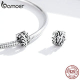 Seaweed Metal Beads 925 Sterling Silver Charm for Bracelet SCC1534
