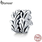 Seaweed Metal Beads 925 Sterling Silver Charm for Bracelet SCC1534