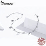 925 Sterling Silver Geometric Anklets for Ankle