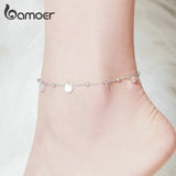 925 Sterling Silver Geometric Anklets for Ankle